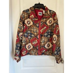 VTG EVR BOMBER SILK JACKET SZ SMALL